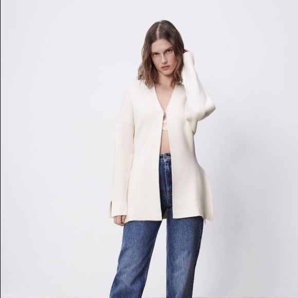 Coats | Zara Knit Jacket With Vents 